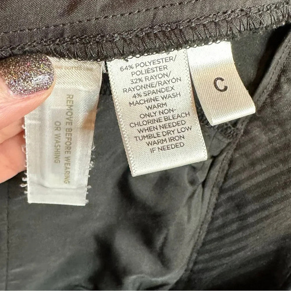 Ann Taylor Loft Black Julie Straight Trousers size 4 - Picture 6 of 6